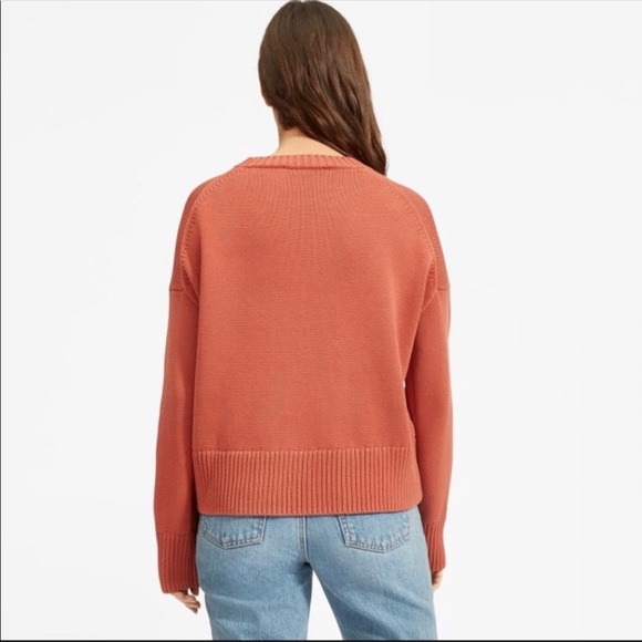 Everlane Knit Crewneck Sweater- Burnt Orange - Picture 4 of 9